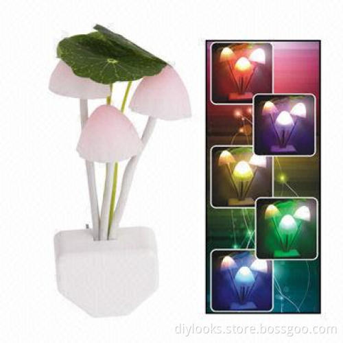 Newest Colorful Decorative Mushroom Dream Night Light with Photoelectric Switch